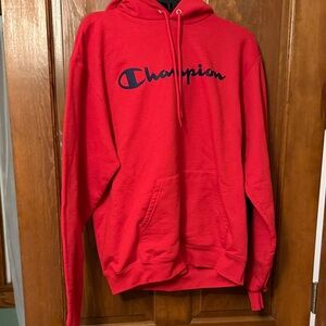 Champion Men's Bold Red Hoodie